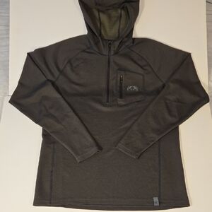 KUIU Men's PRO Merino Ash 1/2 Zip Pullover Hoodie Sz S